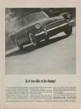 1962 Sunbeam Alpine Riverside Grand Prix Winner L Mans Photo VINTAGE PRINT AD