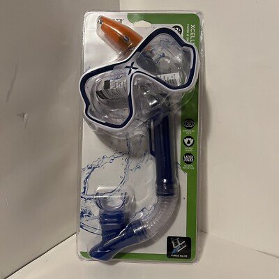 Aqua Leisure Xcellence MASK AND SNORKEL 12+ latex free