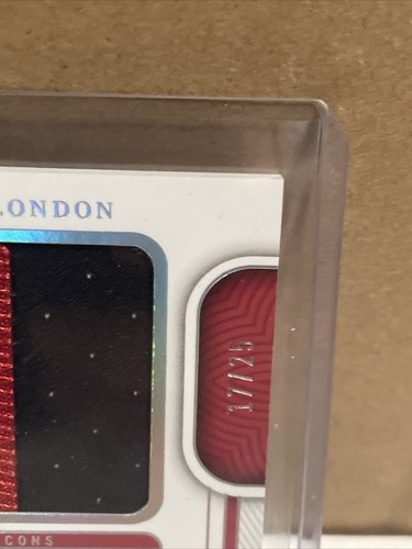2022 NATIONAL TREASURES DRAKE LONDON TREMENDOUS TREASURES RC PATCH /49 FALCONS - Picture 4 of 8