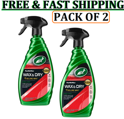 #ad 2 Pack Turtle Wax Quick and Easy 1 Step Wax and Dry Spray Wax 26 oz NEW $17.90