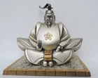 SIGNED ANTIQUE JAPANESE STERLING SILVER SUGAWARA MICHIZANE GOD OF SCHOLARSHIP