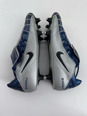 Nike Total 90 Air Zoom Gray Blue Football Soccer Cleats Boots US11