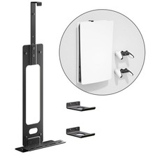 Upgraded Adjustable Console Holder Wall Mount for PS5: Black Gaming Stand for Pl