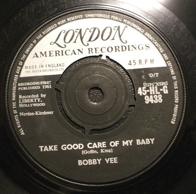 Bobby Vee - Take Good Care Of My Baby - (45-HL-G 9438)- (7'', Single)