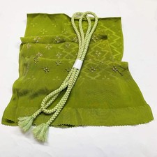7383 Japanese Kimono Accessory Obiage and Obijime 2-piece Set Silk Shibori