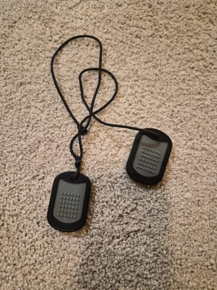 婴儿牙胶雾标签黑色灰色 — 第 2/2 张图片