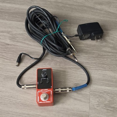 Aitone AI-LOOP Digital Looper Pedal for Electric Guitar w/ Cables & Adapter