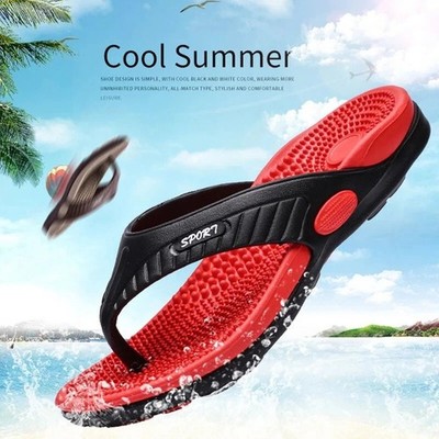 Massage Flip Flops Summer Men Slippers Beach Sandals Comfortable Men Casual Shoe