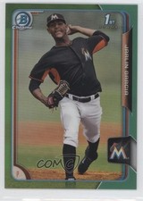 2015 Bowman Chrome Prospects Green Refractor 59/99 Jarlin Garcia #BCP148 2d7