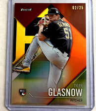 Orange Refractor #/25- 2017 Topps Finest- Tyler Glasnow Rc Sp Finest Firsts
