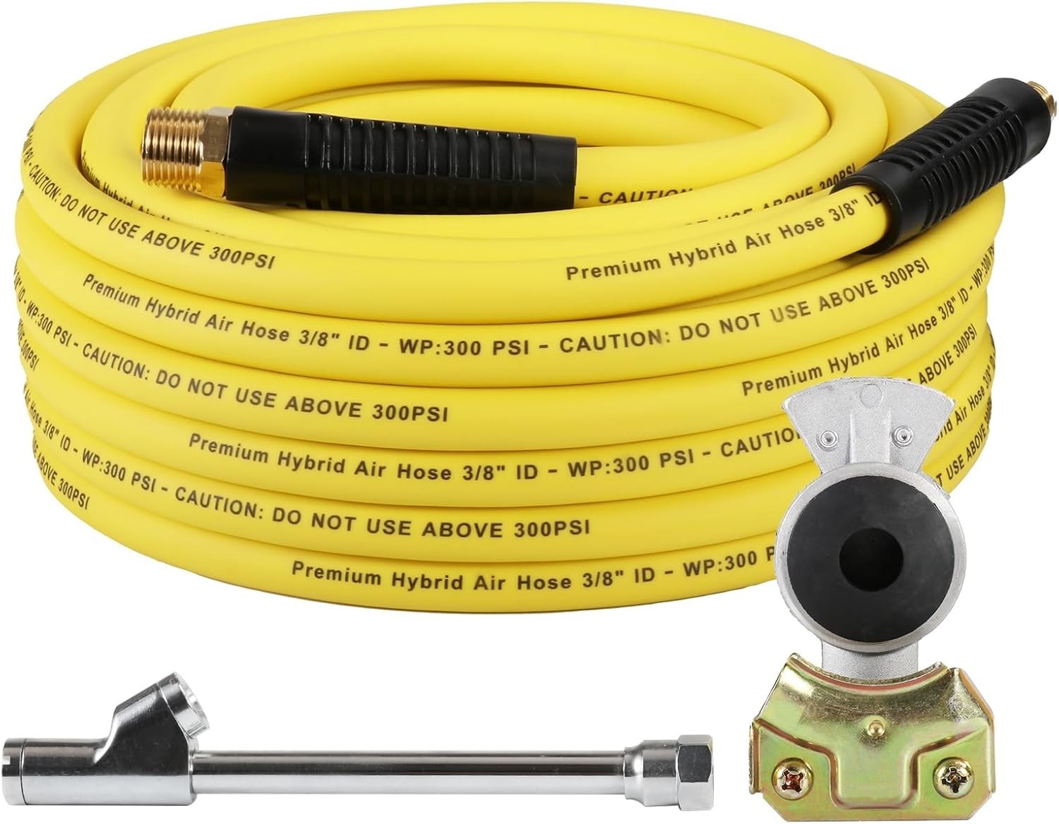 Truck Tire Inflator Kit, 3/8 in x 50 ft Hybrid Air Hose with Glad Hand  Air C...