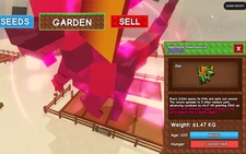 Huge Nightmare Dilophosaurus 61.47Kg - Grow A Garden - Roblox - Fast & Easy!