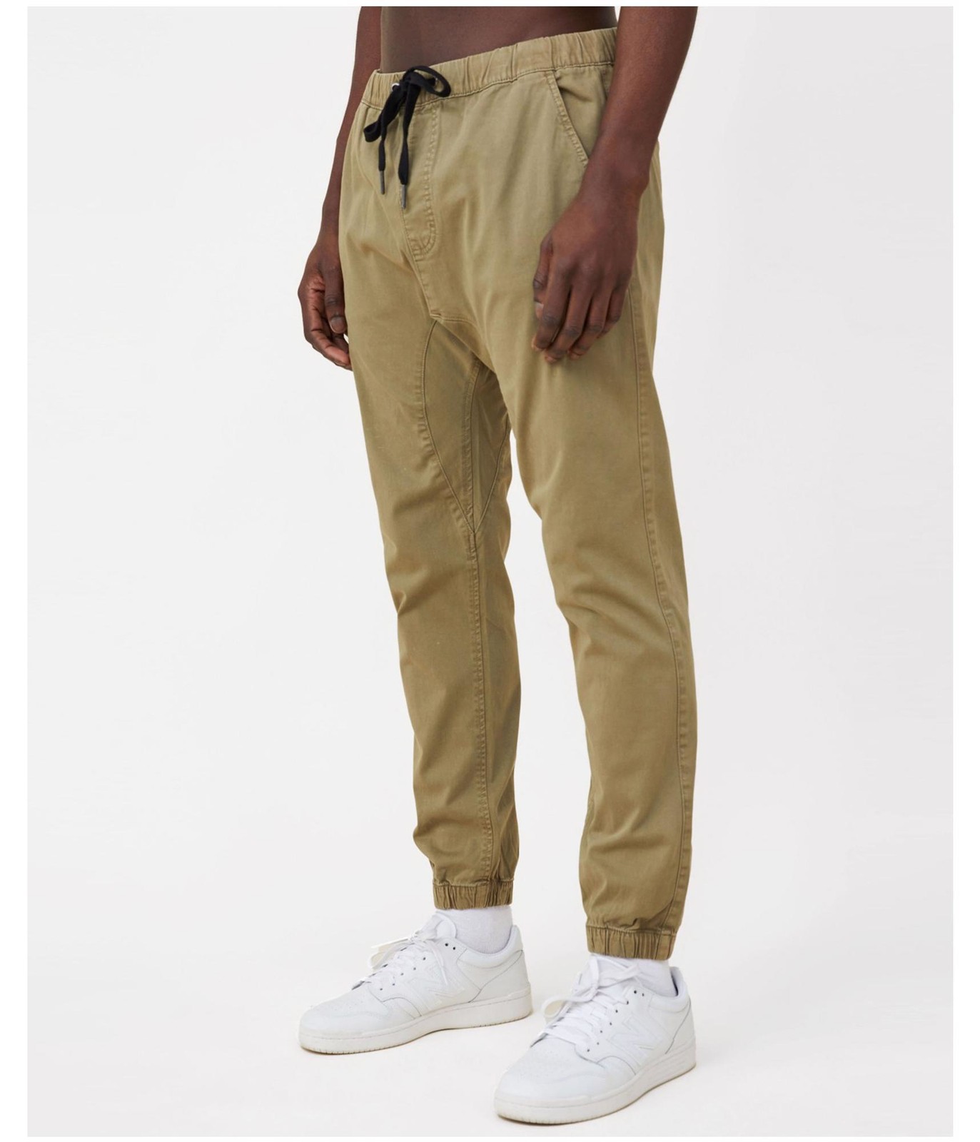 Повседневные брюки для бега трусцой из хлопка с манжетами Drake Acid Wash бежевый 34W x 30L 4490₽