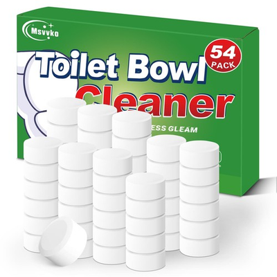 #ad Msvvko Toilet Bowl Cleaners Bleach Tablets 54 PACK Automatic Toilet Tank Cle... $53.26