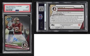 2023 Bowman U Chrome Chrome Prospect Auto Jordan Travis #66 PSA 9 MINT Auto