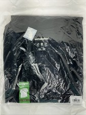 Scrubstar Unisex Core Essentials V-Neck Top - Size XL Black