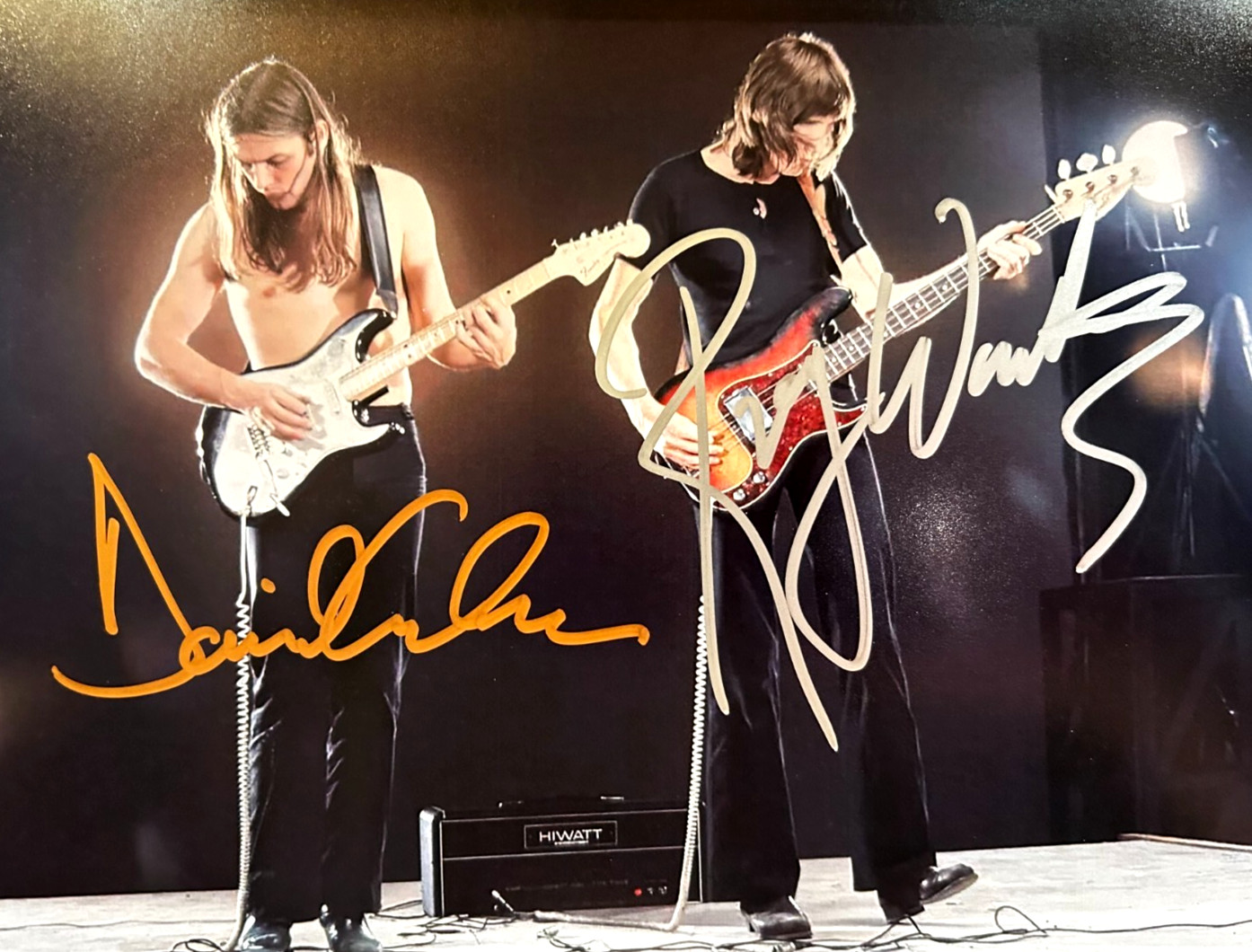 PINK FLOYD Signed (Gilmour, Waters) 8x10" Photo Authentic Autograph w/COA