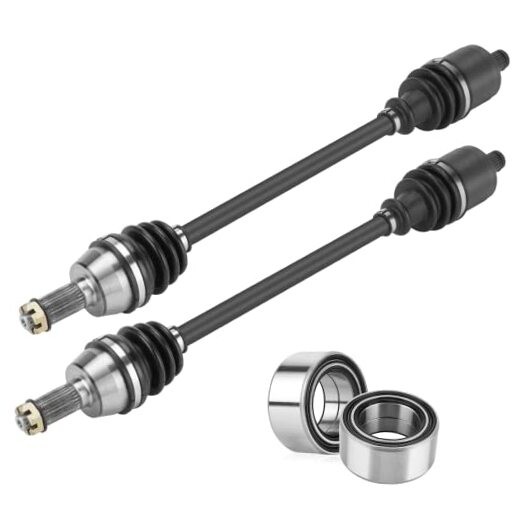  Front Left/Right CV Axle & Wheel Bearing Kit Fit for 2*Front Axles+bearings