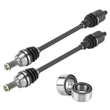  Front Left/Right CV Axle & Wheel Bearing Kit Fit for 2*Front Axles+bearings