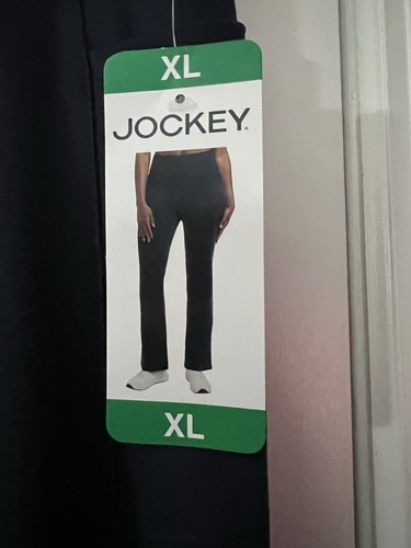 NEW! Women’s Jockey Studio Flare Yoga Pants - 2 Side Pockets Size XL - Navy - Picture 3 of 8