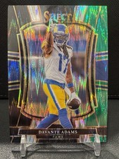 2025 Panini Select - Premier Level Davante Adams #120 Black & Green Shock Prizm