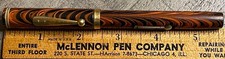 Waterman 7 Red Ripple Fountain Pen - 14k Yellow Nib and Band (*)