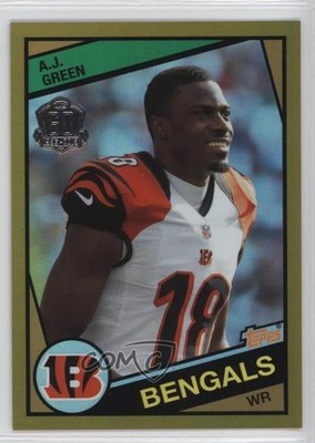 2015 Topps 60th Anniversary Road to Victory Gold 35/150 AJ Green #T60-AG 0b2