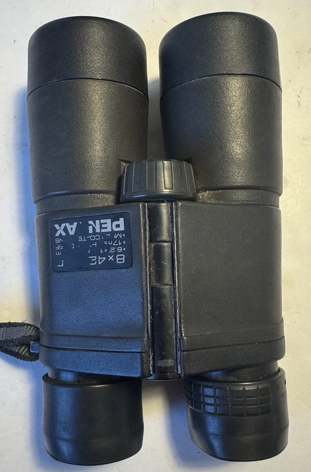Pentax 8x42 DCF Binoculars 17mm W/ Case & End Caps Black Made In Japan Read - Image 3 of 4