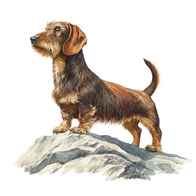 6x Sticker Dackel Autoaufkleber 9x9cm Teckel Dachshund Hund Süß Set