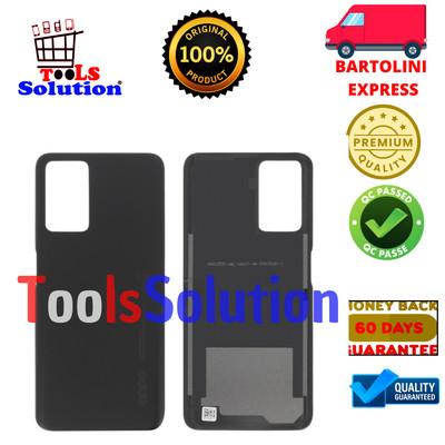 Back Cover Original OPPO A76 4G CPH2375 Service Pack Black Batterieabdeckung