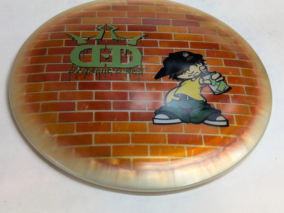 Dynamic Discs Trespass 174g DyeMax Old Run Distance Driver Graffiti - Image 2 of 4