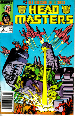Transformers Headmasters #2 1987 Marvel Comics 8.0 Comic Book BXX4