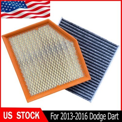 For Dodge Dart 1.4L 2.0L 2.4L 2013-2016 Engine Air Filter & Cabin Air Filter USA