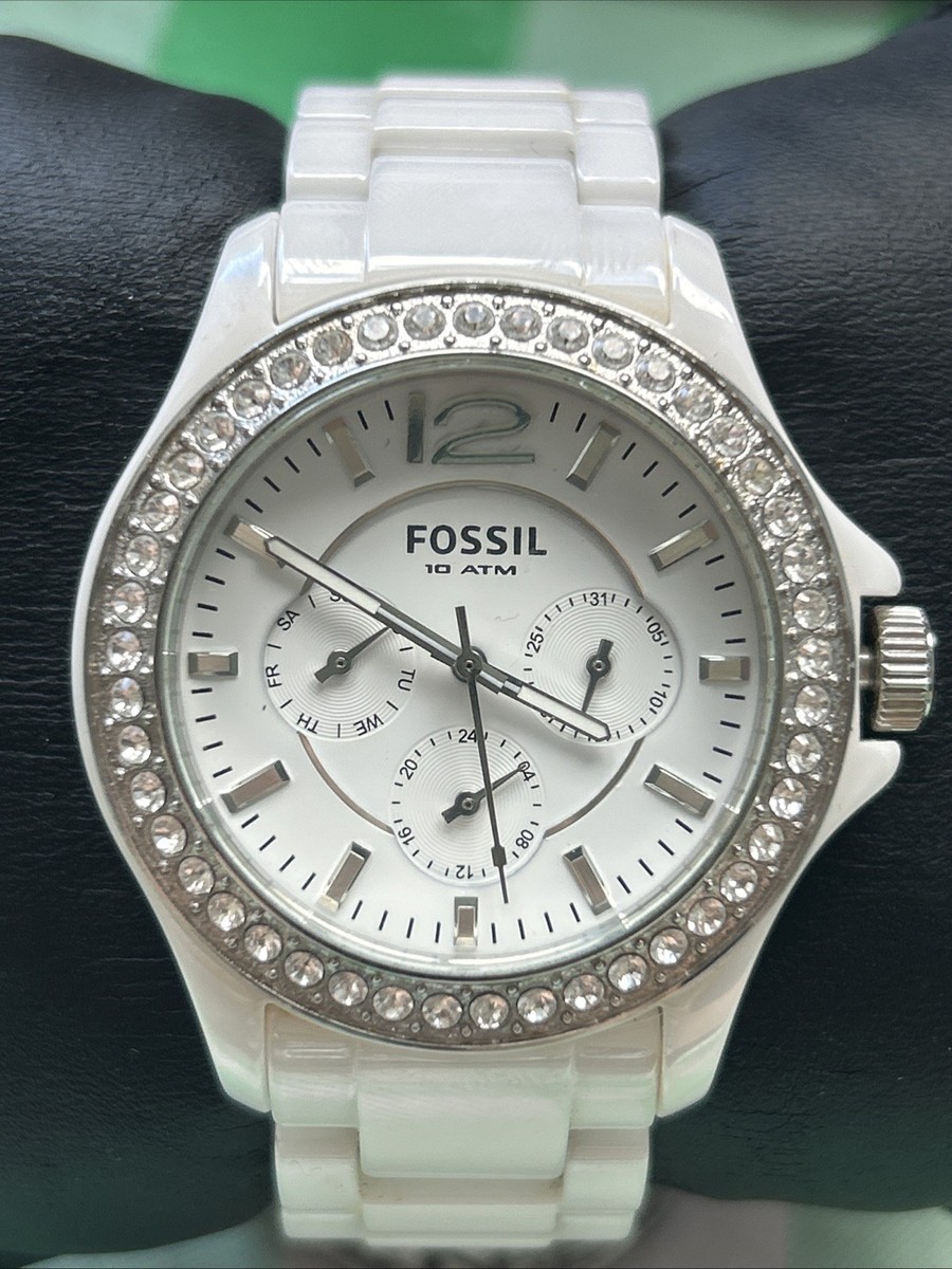 Fossil CE1010 White Tone Women’s Quartz Watch