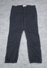 Nili Lotan Cropped Military Pants Women's 6 Black Zip Ankle 99W12