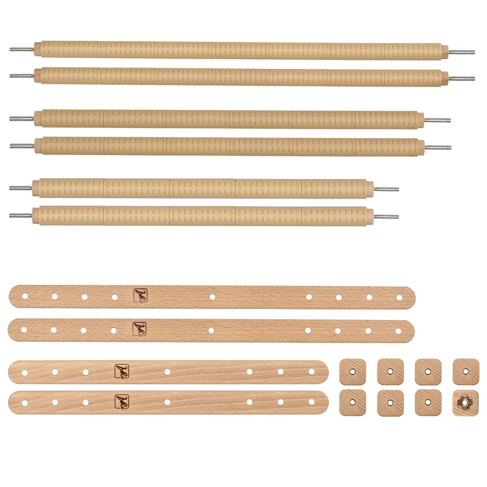 Cross Stitch Scroll Frame Set with Plastic Clamps from Beech
