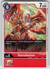 Garudamon Uncommon Starter Deck 01: Gaia Red ST1-08 U LP