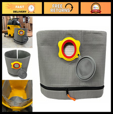 Reusable Dust Bag for Shop Vacs - Fits Dewalt & Vacmaster, 4-16 Gallon, Easy Emp