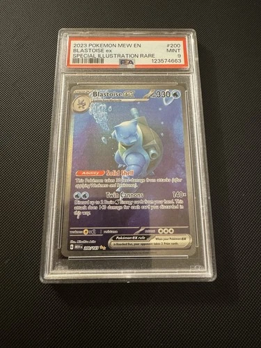 Blastoise ex 200/165 Sv: Scarlet & Violet 151 Holo PSA 9
