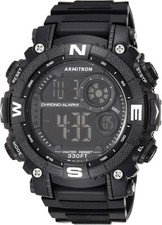 Armitron Sport Men's Digital Chronograph Resin Strap Watch, 40/8284