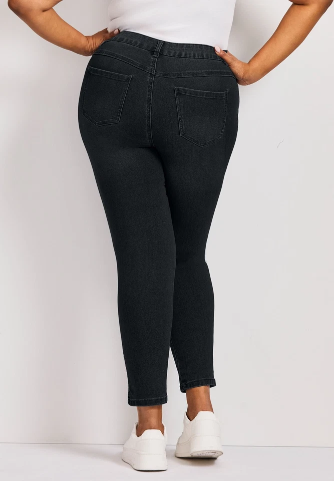 Avenue Women's Plus Size Petite Butter Denim Skinny Jean - Image 3 of 4
