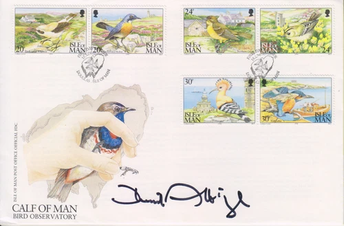 DAVID ATTENBOROUGH  SIGNED ISLE OF MAN FDC