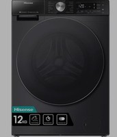 Hisense 5S Series WF5S1245BB 12KG 1400RPM Auto Dosing Black Washing Machine