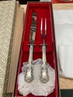 KAPPYS  VINTAGE STERLING SILVER HANDLE GORHAM BUTTERCUP ROAST SET EST82