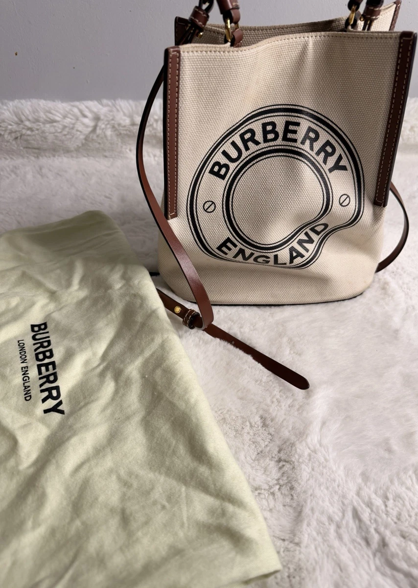 Burberry Bags & Bucket Canvas Exterior Drawstring Handbags for