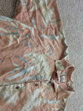 Tommy Bahama Men's Multi-Color Silk Floral Button-Up Short Sleeve Shirt Size XL