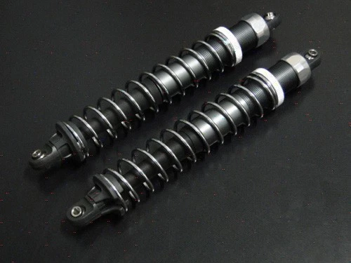 KM front shock 2pcs for HPI KM Rovan baja 5b 5sc ss 5t silver/orange color - Image 2 of 3