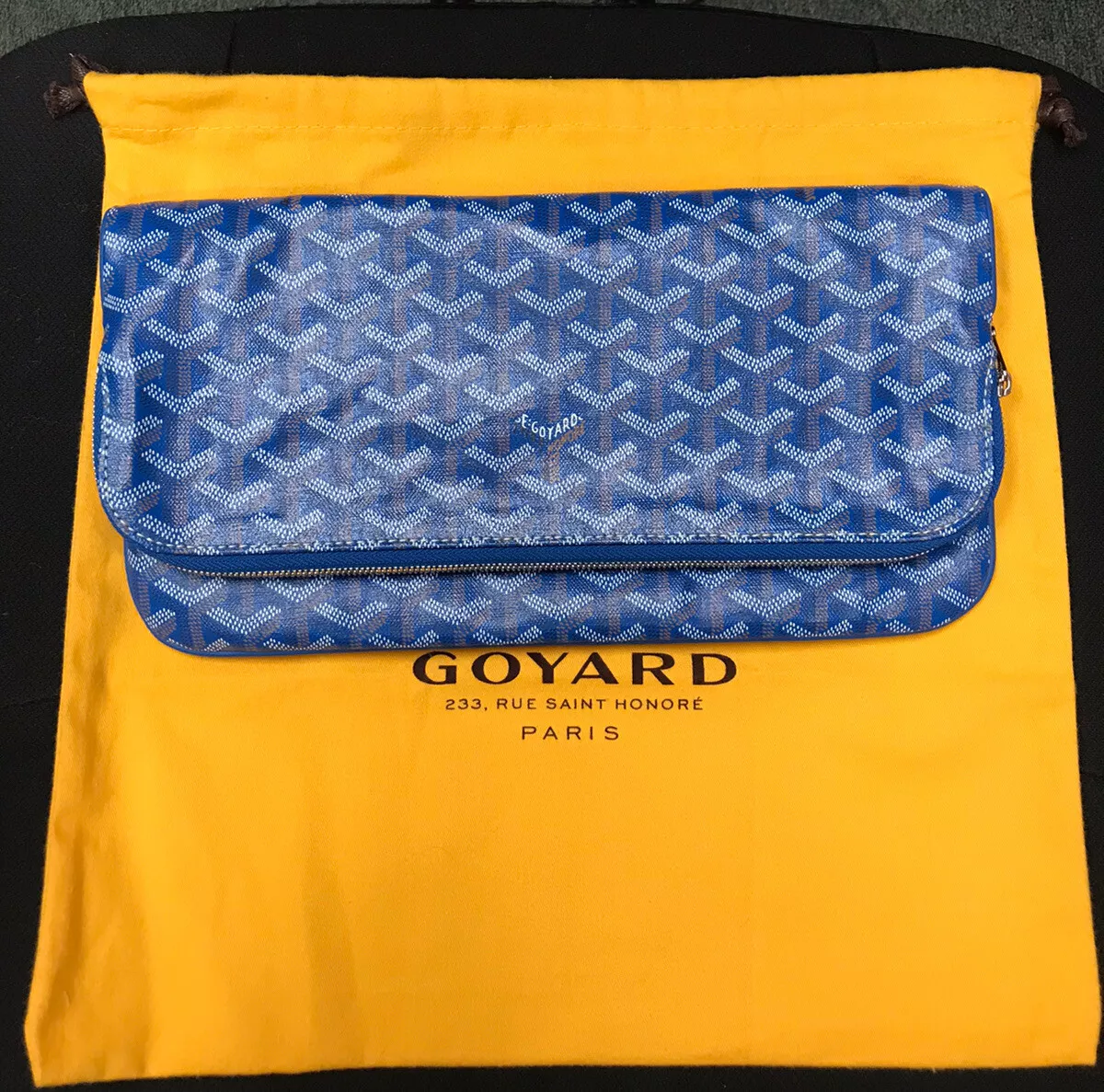 goyard pouch blue