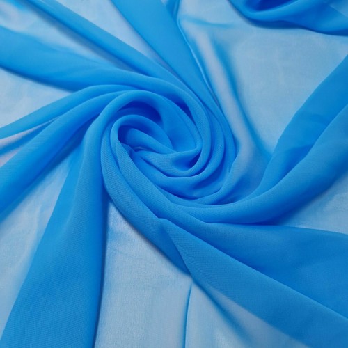 Abito da sposa ad arco in chiffon trasparente tessuto tinta unita/floreale materiale artigianale metro 44" - Foto 93 di 201