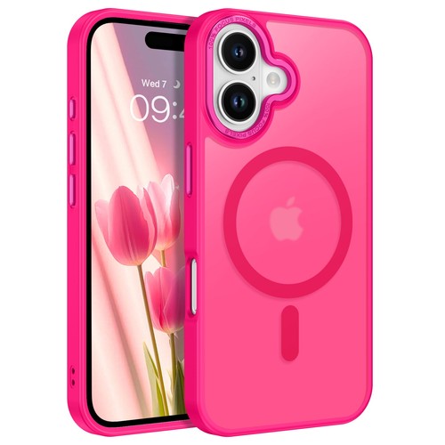 For iPhone 16 Pro Max 15 14 13 12 Frosted Case MagSafe Magnetic Shockproof Cover - Picture 10 of 56